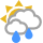 Växlande molnighet och någon regn- eller åskskur